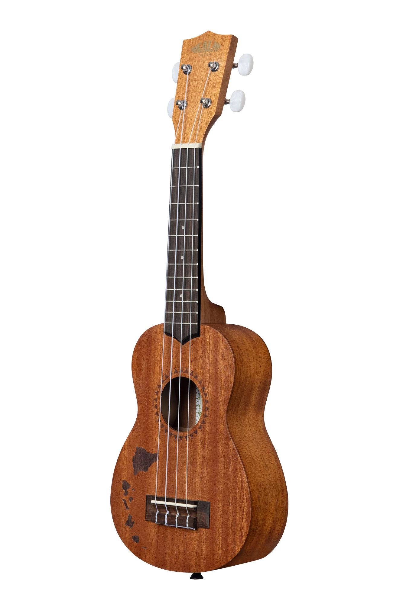 Satin Mahogany Soprano Ukulele With Hawaiian Islands 6 Satin Mahogany Soprano Ukulele With Hawaiian Islands - Image 4
