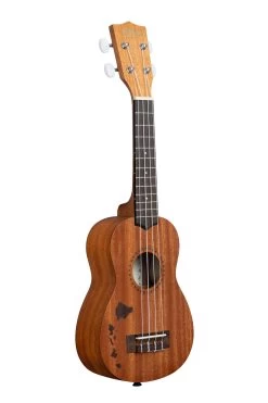 Ukulele Shop 23 Satin Mahogany Soprano Ukulele With Hawaiian Islands