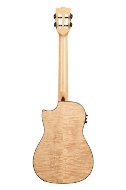 All Solid Flame Maple Cutaway Baritone Ukulele W/ EQ & Bag 8 All Solid Flame Maple Cutaway Baritone Ukulele W/ EQ & Bag -Ukulele Shop KA ASFM B CE W BAG 23 B