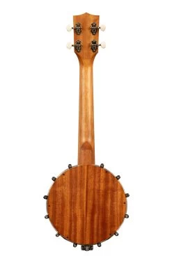Natural Mahogany Banjo Concert Ukulele With Bag -Ukulele Shop KA BNJ MHG C 23 B
