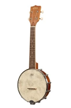 Natural Mahogany Banjo Concert Ukulele With Bag -Ukulele Shop KA BNJ MHG C 23 L