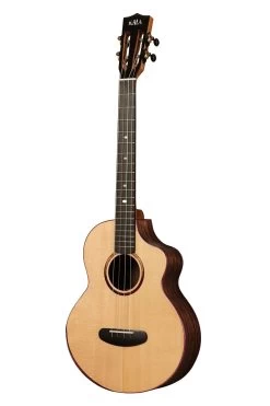 Contour All Solid Gloss Spruce Rosewood Baritone Ukulele W/ Cutaway And Bag -Ukulele Shop KA CT SSRW BG C W BAG 23 L