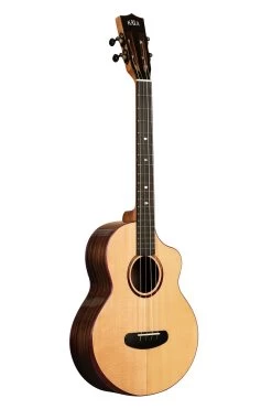 Contour All Solid Gloss Spruce Rosewood Baritone Ukulele W/ Cutaway And Bag