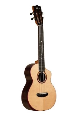 Contour All Solid Gloss Spruce Rosewood Tenor Ukulele W/ Cutaway And Bag