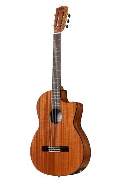 Solid Mahogany Thinline Nylon Guitar 13 Solid Mahogany Thinline Nylon Guitar -Ukulele Shop KA GTR MTN E W BAG 22 L