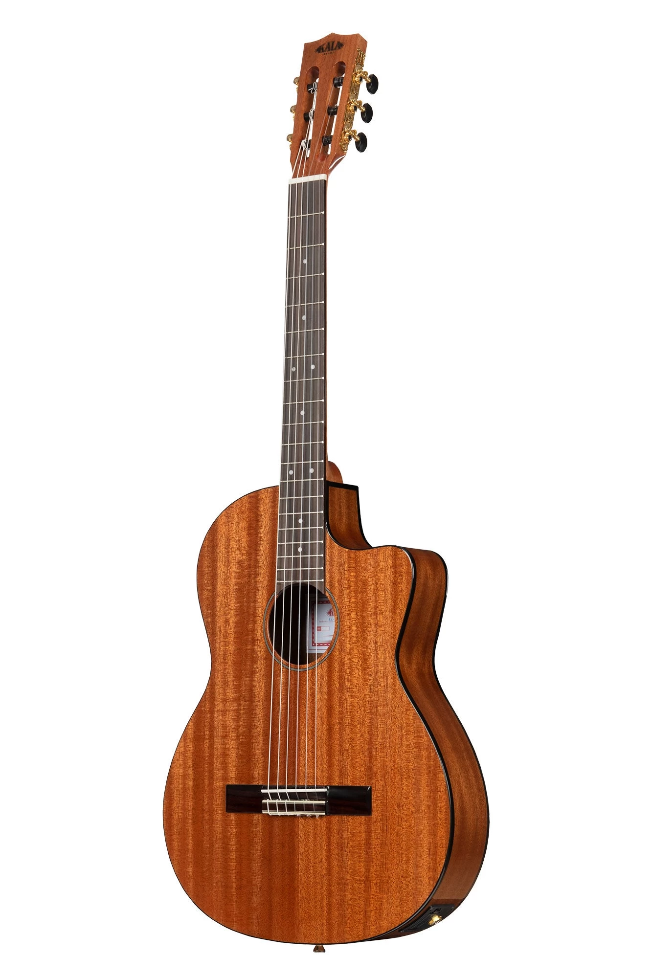 Solid Mahogany Thinline Nylon Guitar 6 Solid Mahogany Thinline Nylon Guitar - Image 4