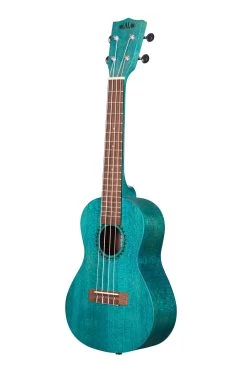 Ocean Blue Watercolor Meranti Concert Ukulele -Ukulele Shop KA MRT BLU C 21 L