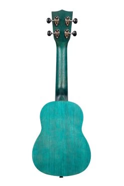 Ocean Blue Watercolor Meranti Soprano Ukulele -Ukulele Shop KA MRT BLU S 21 B