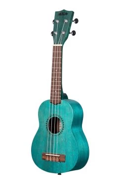 Ocean Blue Watercolor Meranti Soprano Ukulele -Ukulele Shop KA MRT BLU S 21 L