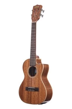 All Solid Gloss Mahogany Tenor Ukulele W/ Cutaway & EQ -Ukulele Shop KA SMH TG CE 21 L