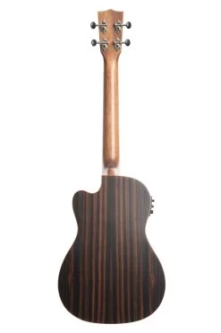 Solid Spruce Top Striped Ebony Baritone Ukulele W/ Cutaway & EQ 8 Solid Spruce Top Striped Ebony Baritone Ukulele W/ Cutaway & EQ -Ukulele Shop KA SSEBY B CE 18 B