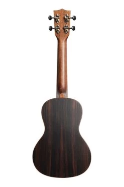 Solid Spruce Top Striped Ebony Concert Ukulele -Ukulele Shop KA SSEBY C 18 B