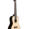 Solid Spruce Top Striped Ebony Concert Ukulele -Ukulele Shop KA SSEBY C 18 R