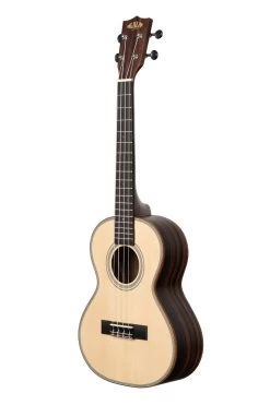 Solid Spruce Top Striped Ebony Tenor Ukulele 9 Solid Spruce Top Striped Ebony Tenor Ukulele -Ukulele Shop KA SSEBY T 18 L
