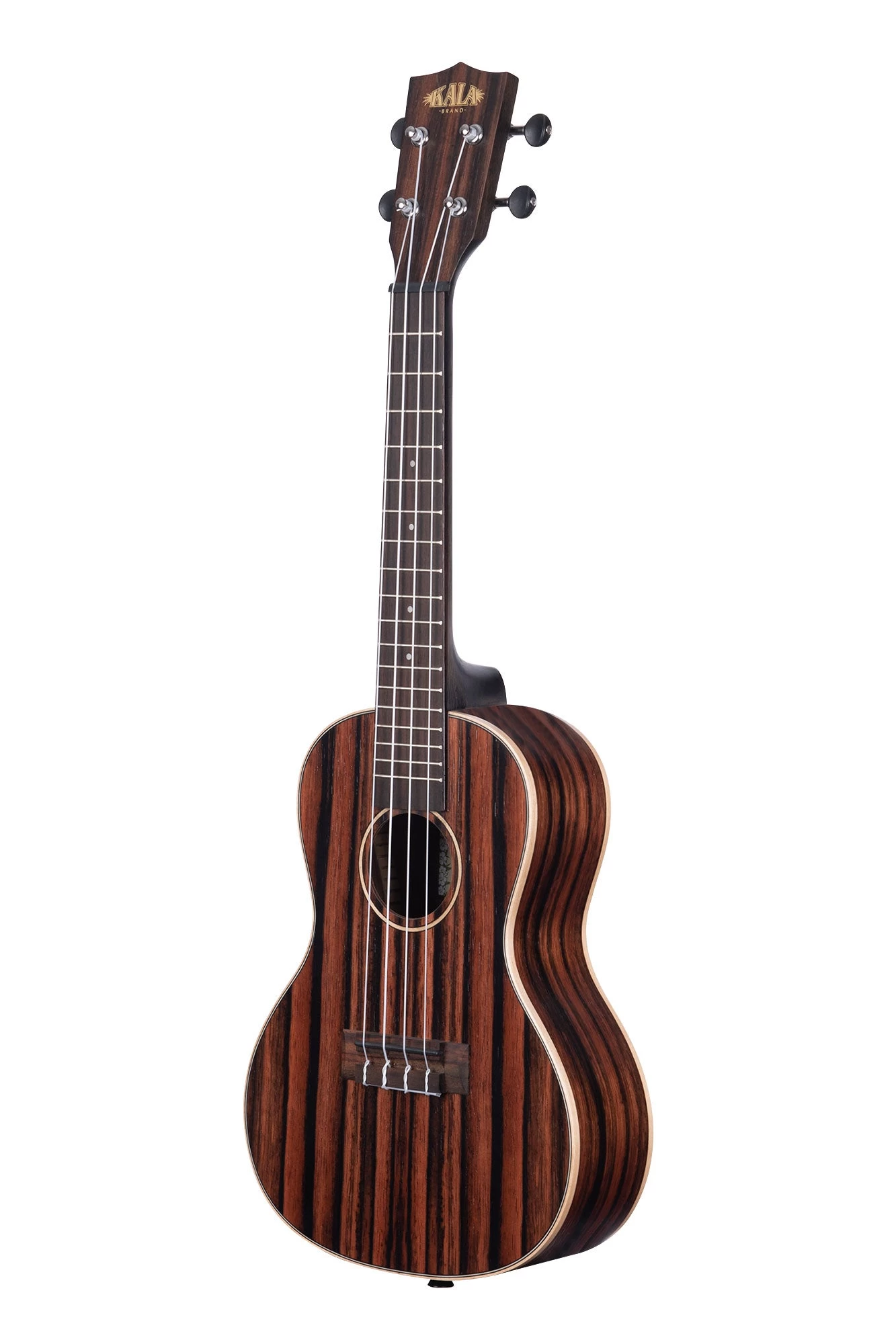 Striped Ebony Concert Ukulele 6 Striped Ebony Concert Ukulele - Image 4