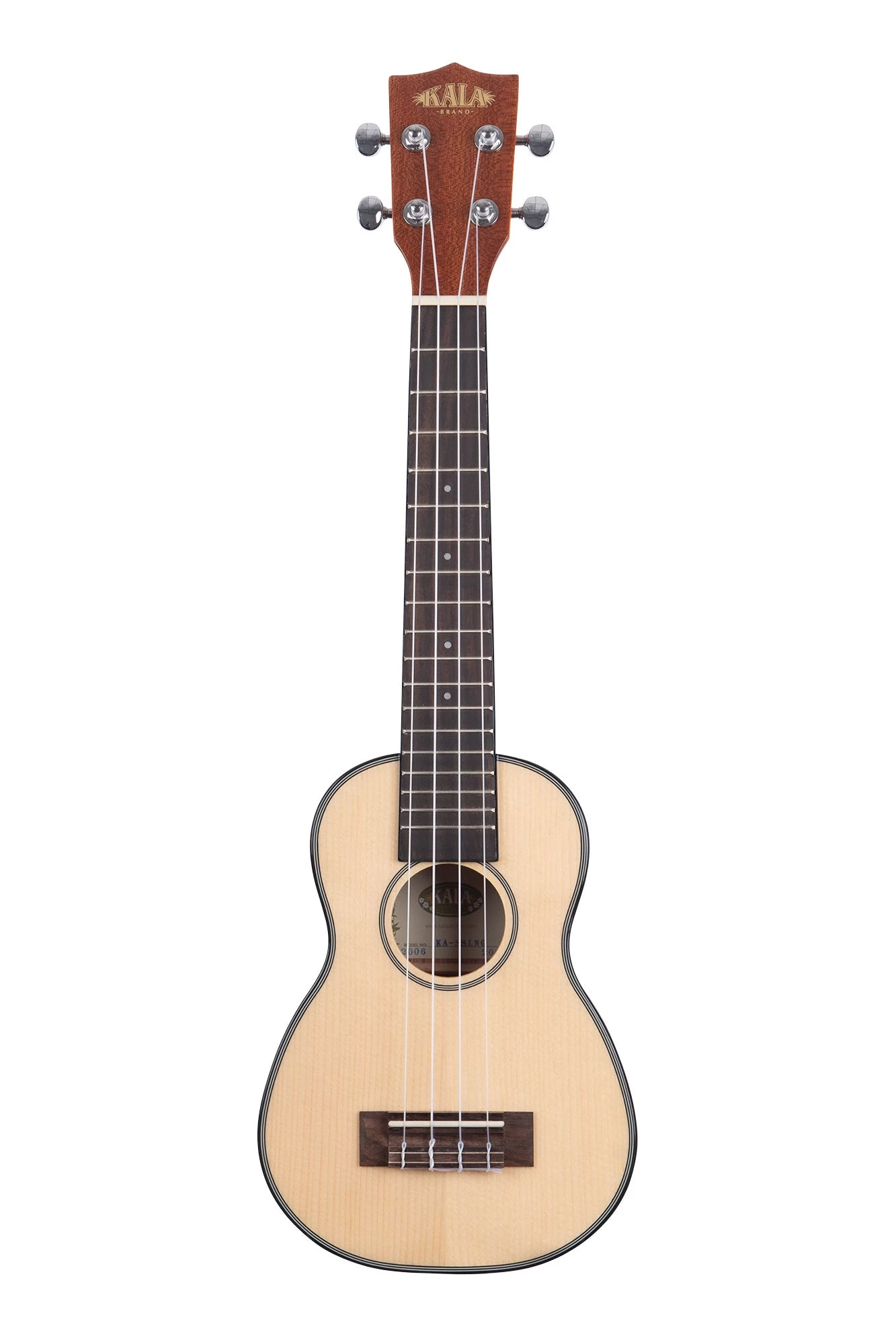 Solid Spruce Top Mahogany Long Neck Soprano Ukulele 4 Solid Spruce Top Mahogany Long Neck Soprano Ukulele - Image 2