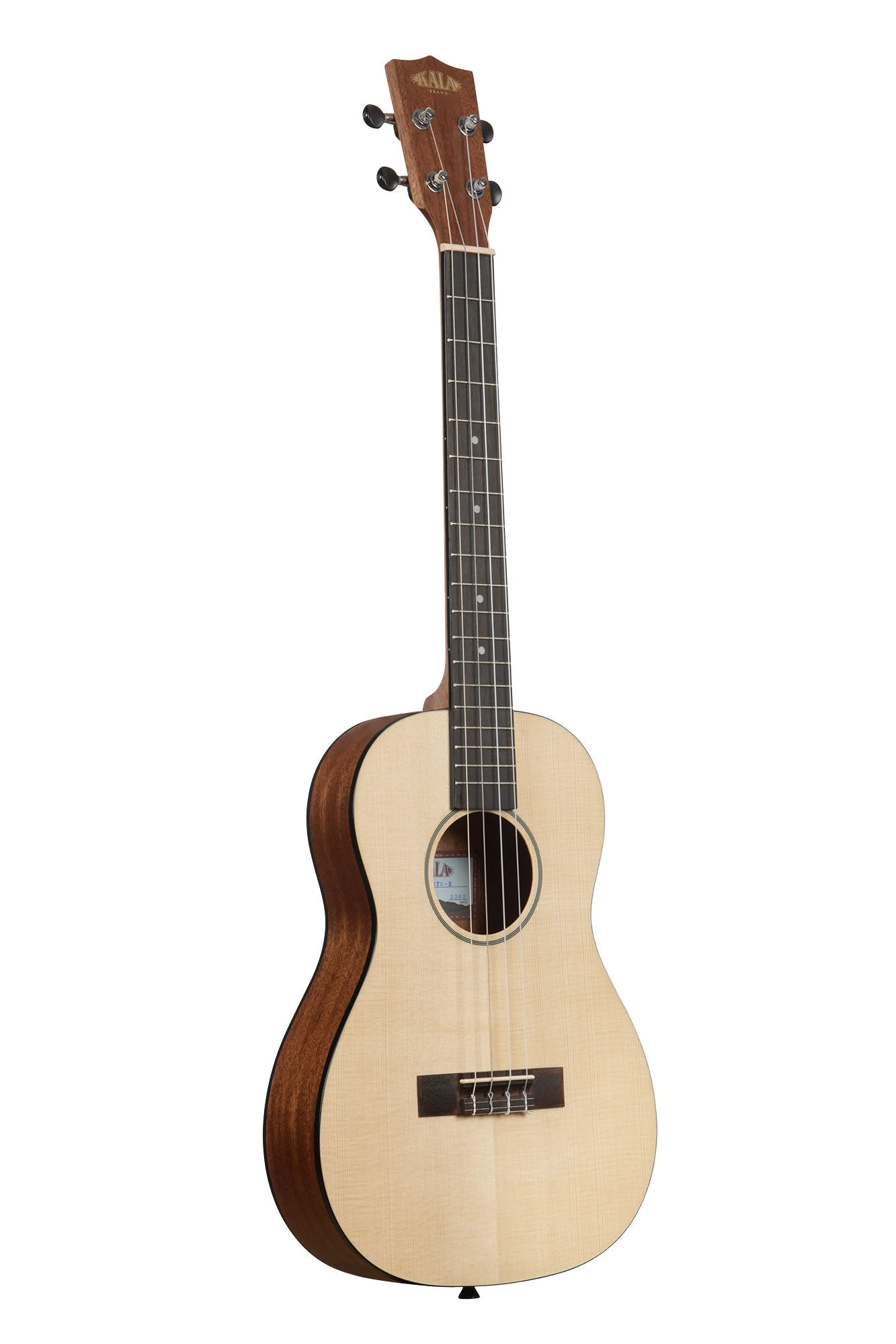 Solid Spruce Top Mahogany Travel Baritone Ukulele 3 Solid Spruce Top Mahogany Travel Baritone Ukulele