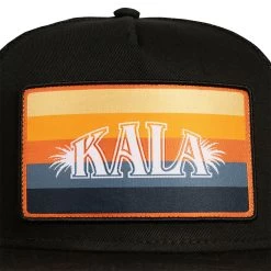 Kala Sunset Stripe 5-Panel Trucker Hat, Adjustable -Ukulele Shop KK TRKR BK 2
