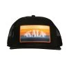 Kala Sunset Stripe 5-Panel Trucker Hat, Adjustable 2 Kala Sunset Stripe 5-Panel Trucker Hat, Adjustable -Ukulele Shop KK TRKR BK 23 F