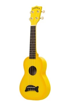 Yellow Burst Soprano Dolphin Ukulele -Ukulele Shop MKSDYLBURST2006 22 L