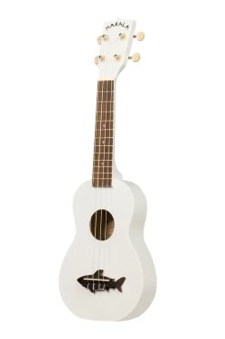 Great White Soprano Shark Ukulele -Ukulele Shop MKSSWHT2006 22 L