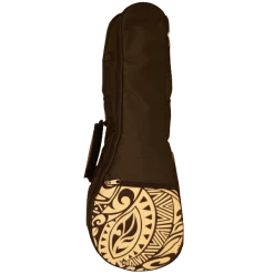 Cream Tribal Hawaiian Accent Bag For Ukulele