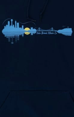 Kala Metropolitan Skyline Hoodie Sweatshirt 8 Kala Metropolitan Skyline Hoodie Sweatshirt -Ukulele Shop SS H SOUVENIR NAVY L 3