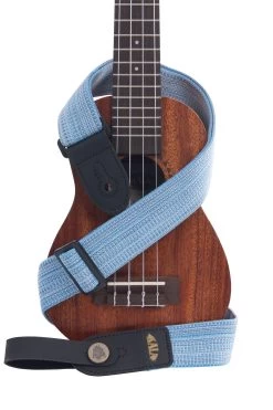 Ukulele Shop 31 Heather Blue Handmade Ukulele Strap