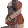 Heather Brown Handmade Ukulele Strap 2 Heather Brown Handmade Ukulele Strap -Ukulele Shop STP HBRN 1