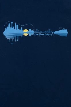 Kala Metropolitan Skyline T-Shirt -Ukulele Shop TS SOUVENIR NAVY M 3