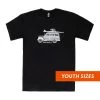 Youth Kala Woody T-Shirt -Ukulele Shop TS WOODY BLK 1 Youth
