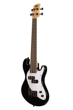 Solid Body 4-String Jet Black Fretless U•BASS® -Ukulele Shop UBASS SB BK FL 23 L
