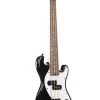 Solid Body 4-String Jet Black Fretted U•BASS® -Ukulele Shop UBASS SB BK FS R 23