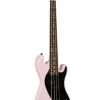 Solid Body 4-String Pale Pink Fretted U•BASS® -Ukulele Shop UBASS SB LP FS 23 R
