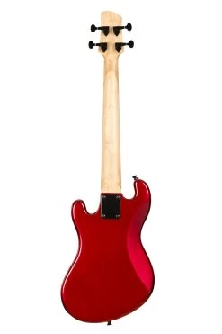 Solid Body 4-String Candy Apple Red Fretted U•BASS® -Ukulele Shop UBASS SB RD FS 23 B