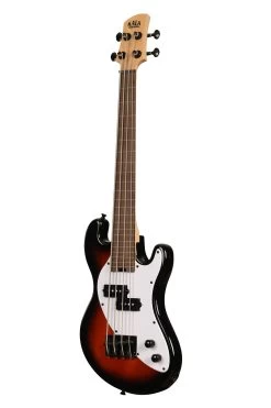 Solid Body 4-String Tobacco Burst Fretless U•BASS® -Ukulele Shop UBASS SB TB FL 23 L
