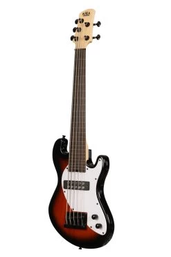 Solid Body 5-String Tobacco Burst Fretless U•BASS® -Ukulele Shop UBASS SB5 TB FL 23 L