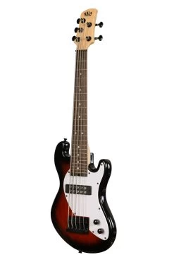 Solid Body 5-String Tobacco Burst Fretted U•BASS® -Ukulele Shop UBASS SB5 TB FS 23 L