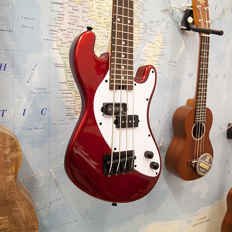 Ukulele Shop 29 Ukulele Shop -Ukulele Shop Kala Solid Body UBASS Bass Ukulele Candy Red 1